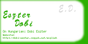 eszter dobi business card